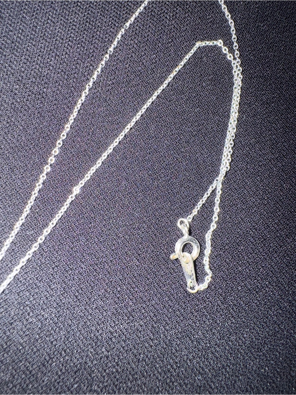 Sterling Silver Diamond Angel Necklace - Picture 5 of 8